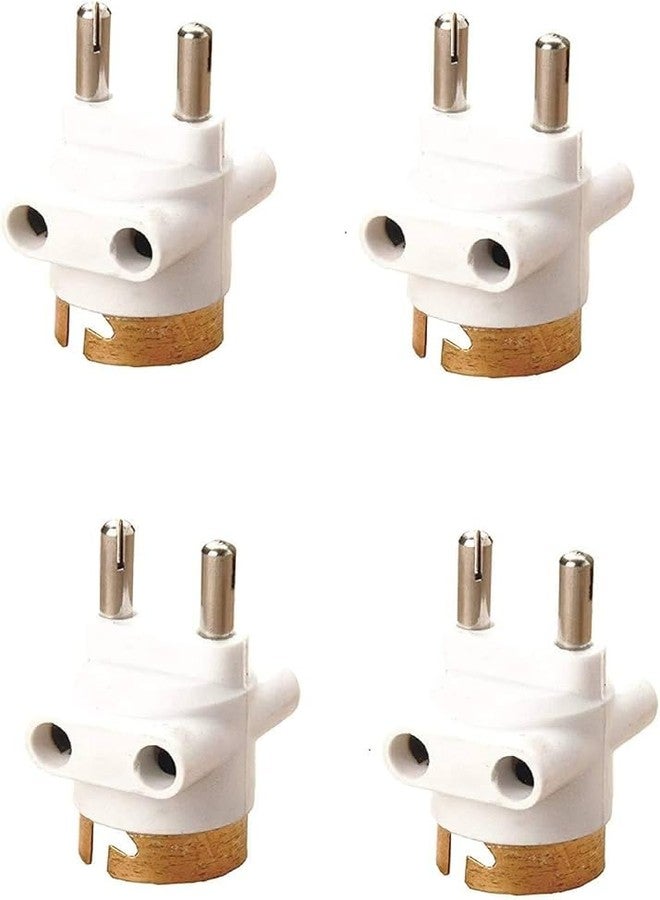 SEER 2 pin bulb holder Parallel Adapter, Multi Pendant Adapter with Light Bulb and Plug Socket, 2 pin Holder Brass Connector, Lightweight & Easy to Carry (Pack of 4) - Image 1